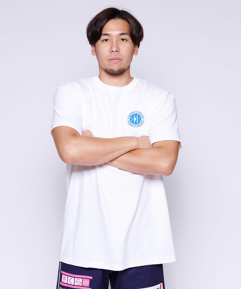 発泡プリントサークルTシャツ ホワイト | YOKOHAMA B-CORSAIRS 