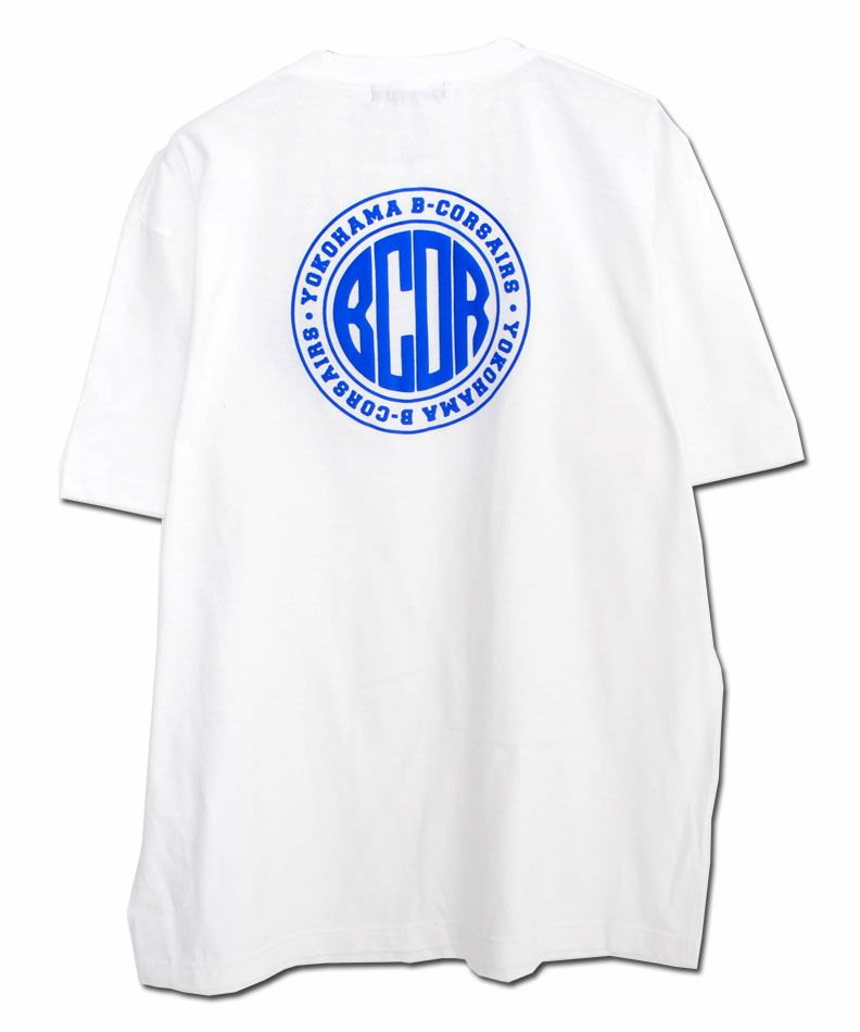 発泡プリントサークルTシャツ ホワイト | YOKOHAMA B-CORSAIRS