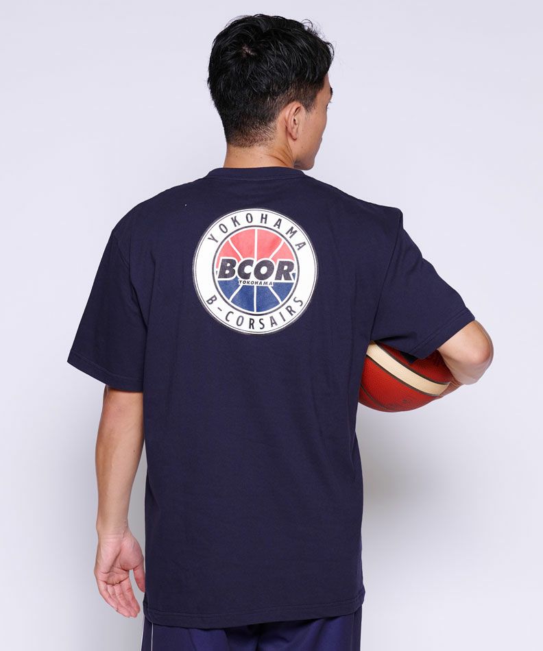 サークルTシャツ ネイビー | YOKOHAMA B-CORSAIRS OFFICIAL SHOP(横浜 